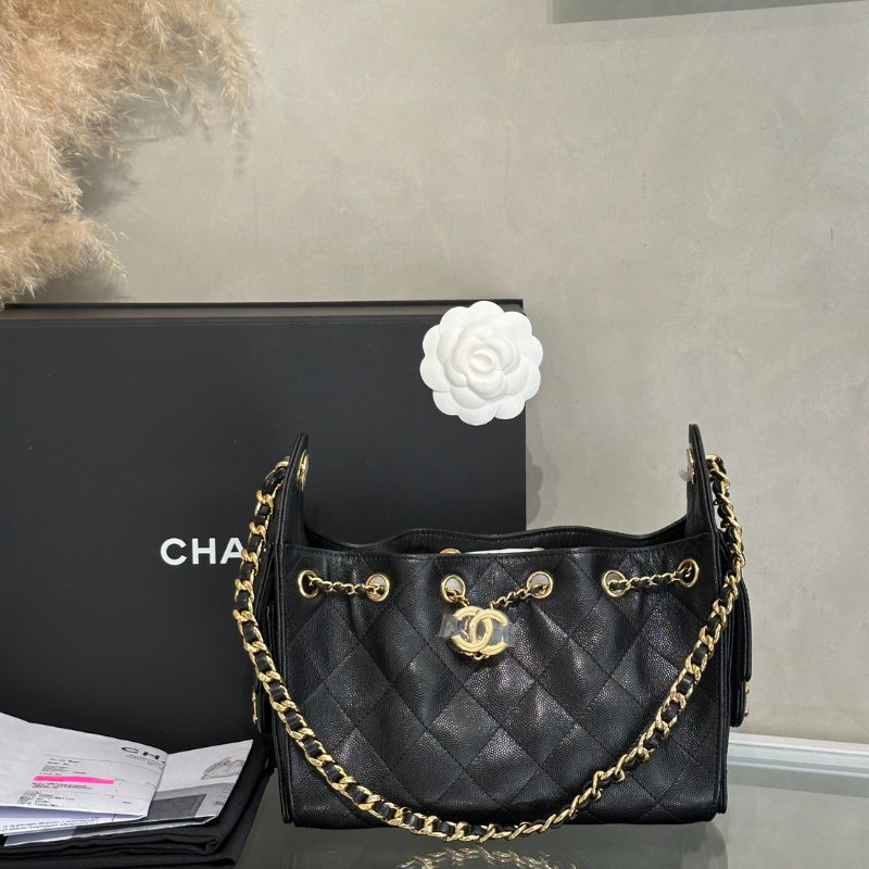 CHANEL 25 Mini Hobo Bag - 黑金-7