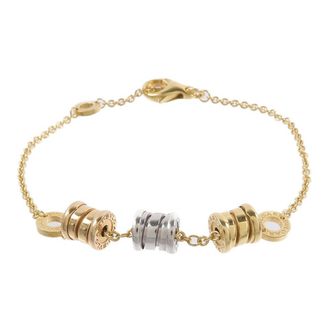 BVLGARI 18K玫瑰金/黃金/白金B zero 1 Three Element手鏈