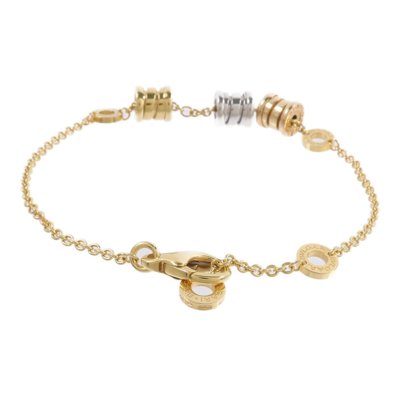 BVLGARI 18K玫瑰金/黃金/白金B zero 1 Three Element手鏈-2