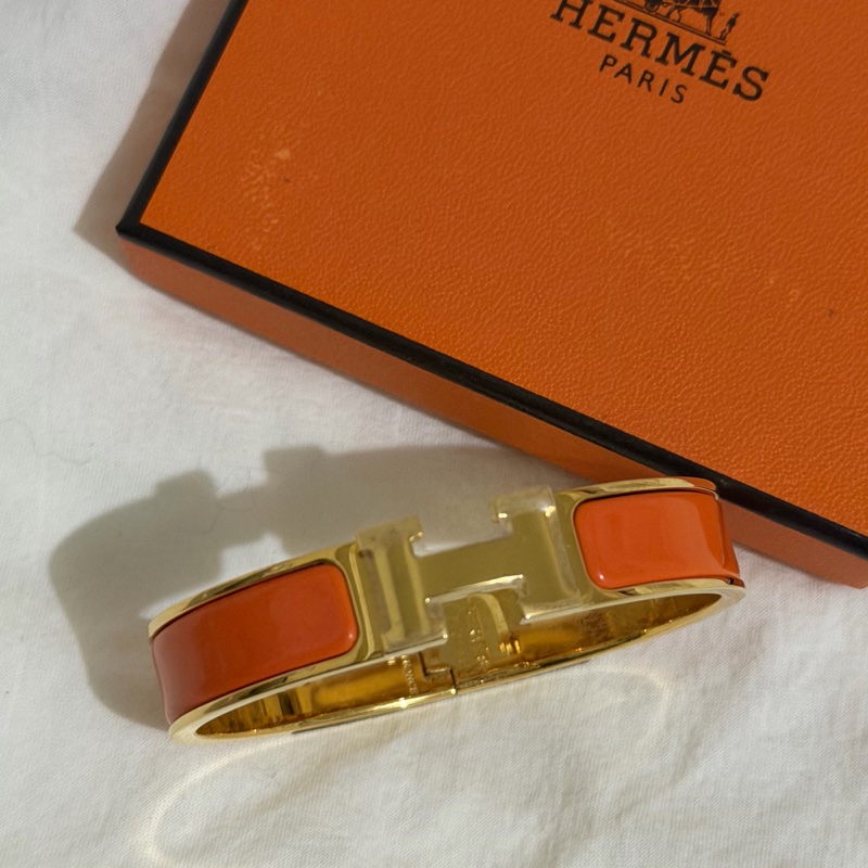 Hermes Clic H琺瑯手環-3