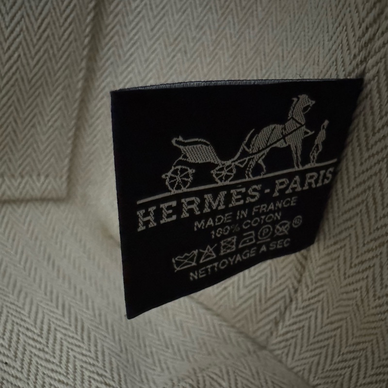 hermes便當袋米灰色二手-2