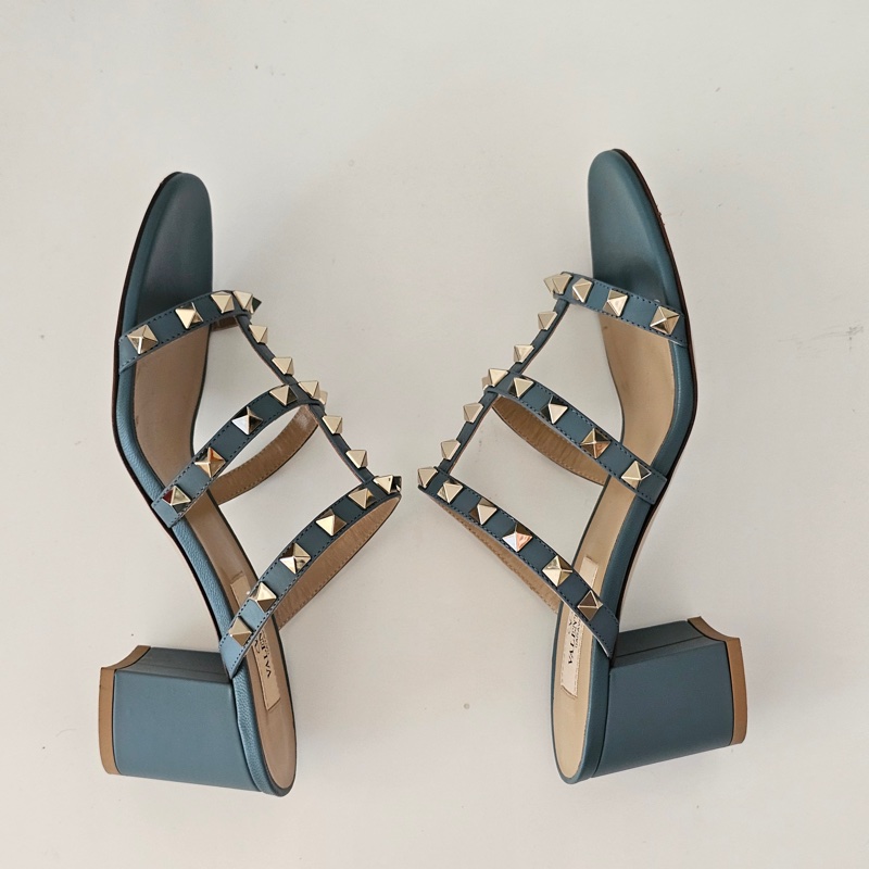 Valentino 卯釘粗根涼鞋 36碼-7