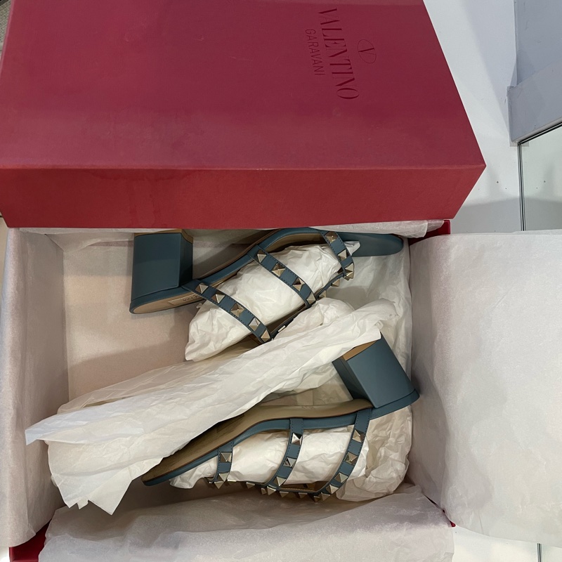 Valentino 卯釘粗根涼鞋 36碼-15