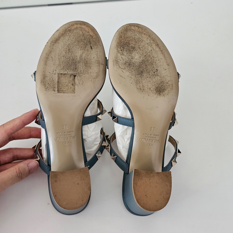 Valentino 卯釘粗根涼鞋 36碼-16