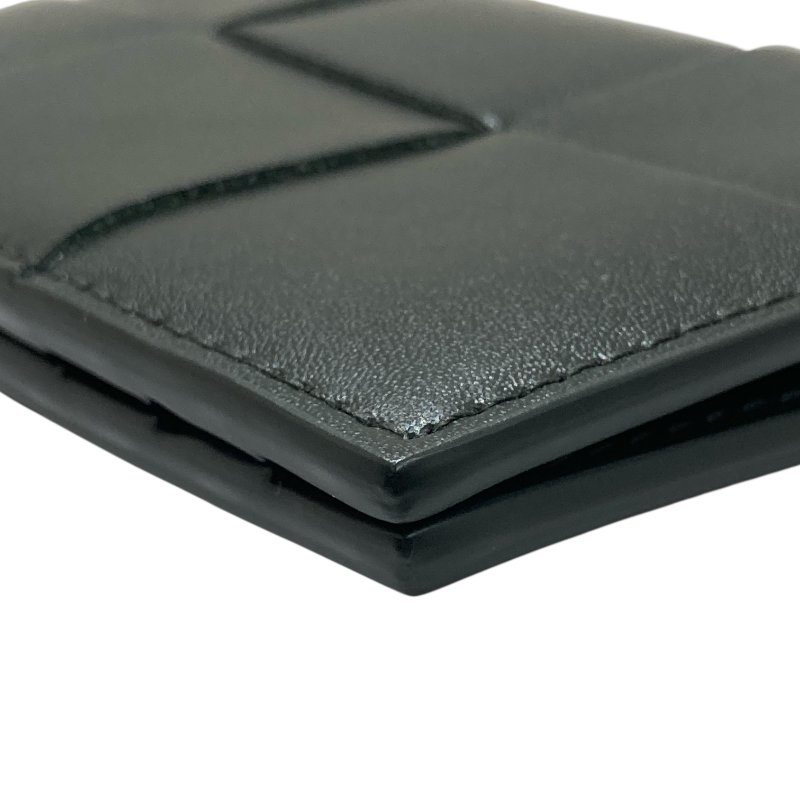 BOTTEGA VENETA 寶緹嘉 651396 CASSETTE BUSINESS CARD CASE 編織卡片夾 小羊皮 墨綠色-9