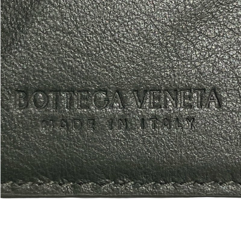 BOTTEGA VENETA 寶緹嘉 651396 CASSETTE BUSINESS CARD CASE 編織卡片夾 小羊皮 墨綠色-14