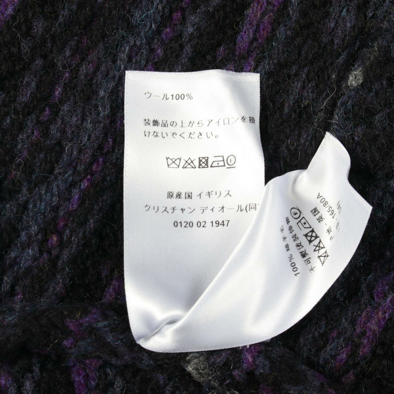 Christian Dior 針織毛衣 #34 羊毛黑紫色二手女款-3