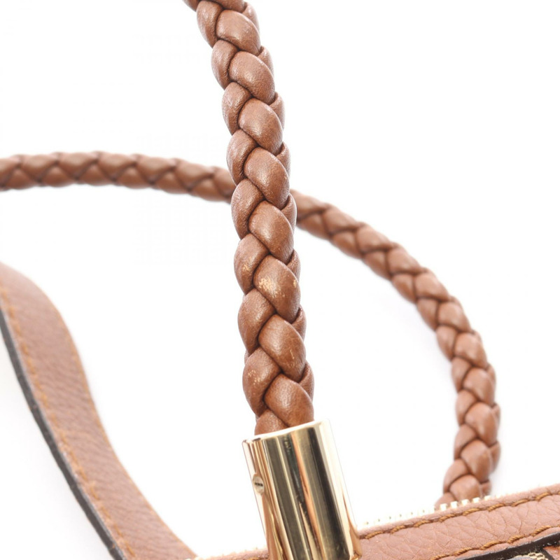 GUCCI Bella Bamboo GG帆布單肩托特包 282300 皮革 米棕色 二手-10