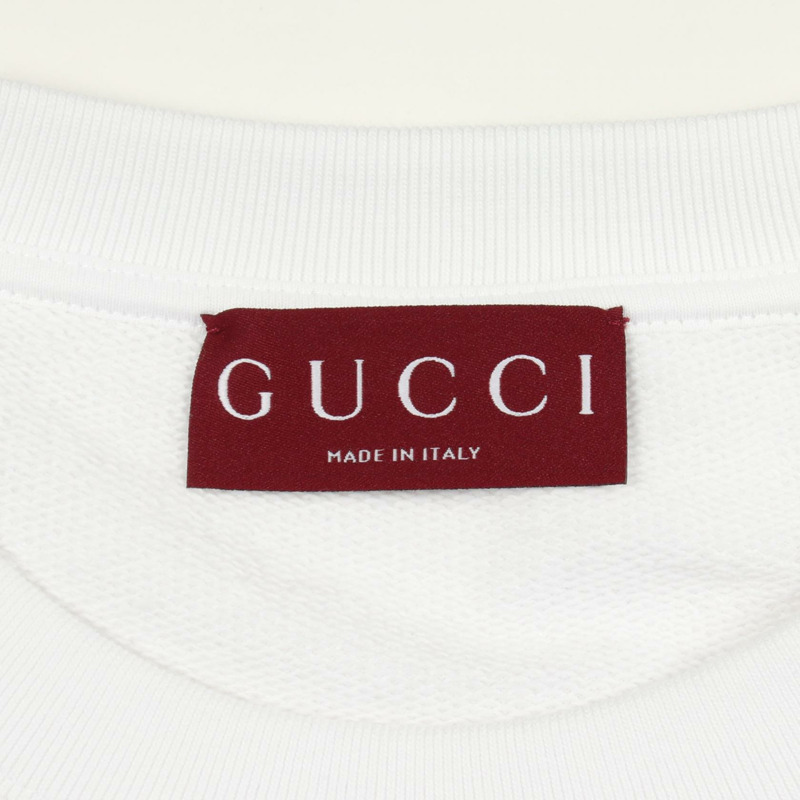 GUCCI 雙G互扣衛衣,純棉,白色,二手,男士XL碼-2