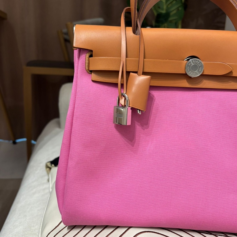 Hermes Herbag 31 Stamp Z Bubble Gum / Rubis / Nature-2
