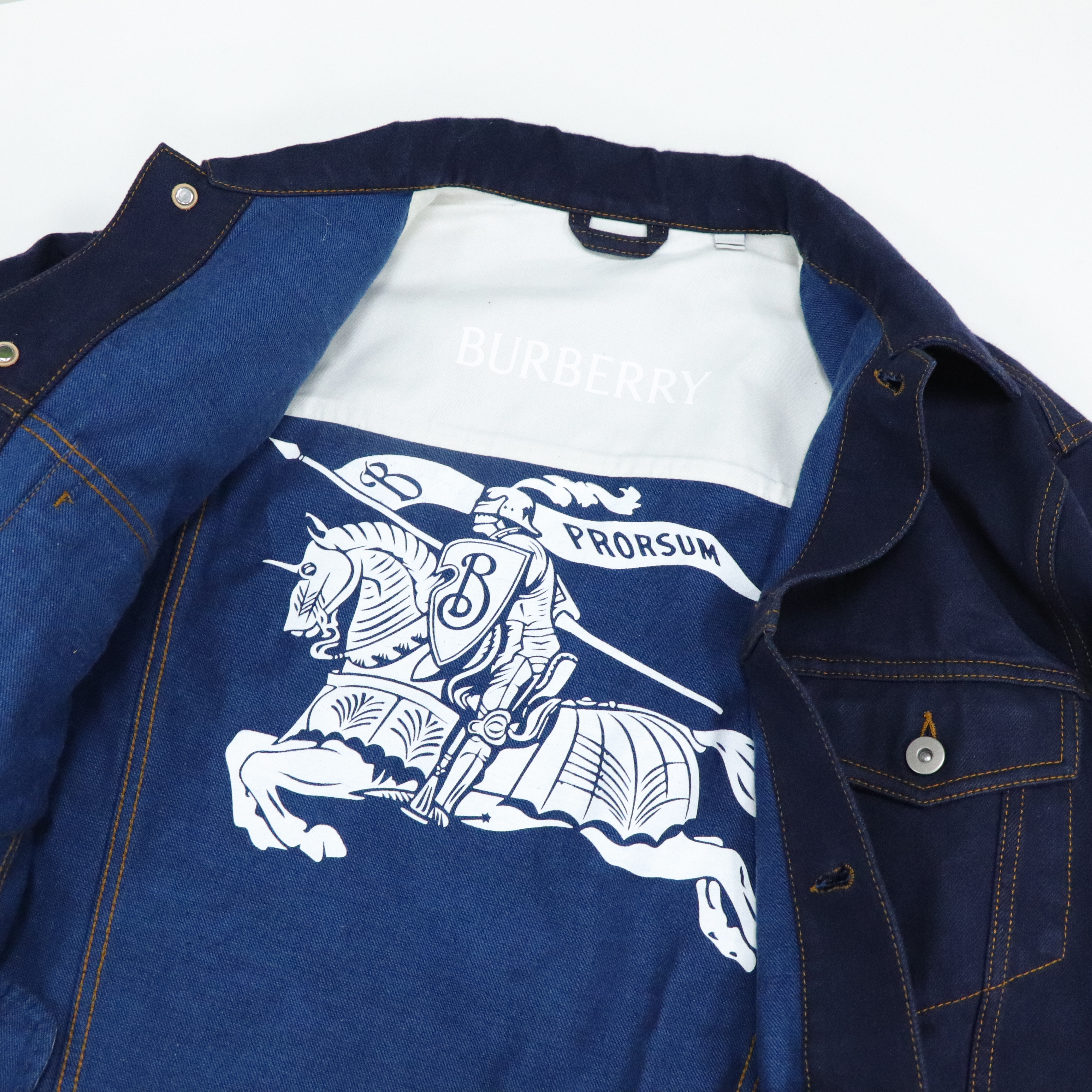 Burberry 博柏利 印花袖口 單寧 牛仔外套 48 8080770-8