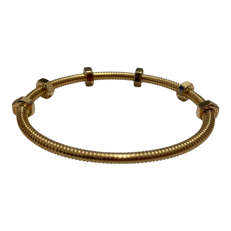 CARTIER 卡地亞 ÉCROU DE CARTIER 手鐲 K18 Au750 YG  SIZE:#16-3