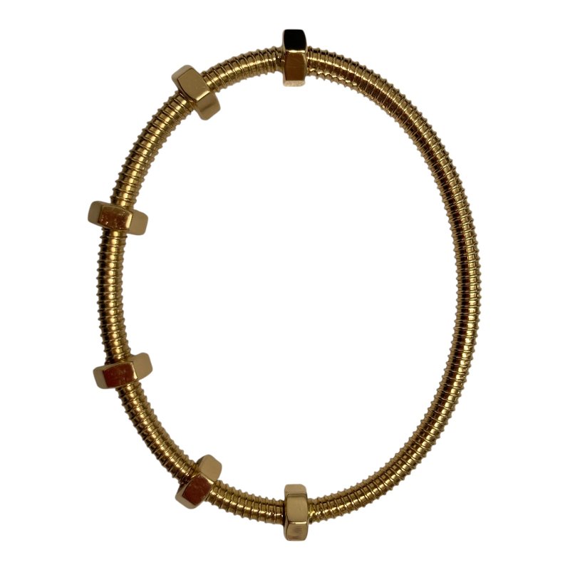 CARTIER 卡地亞 ÉCROU DE CARTIER 手鐲 K18 Au750 YG  SIZE:#16-4