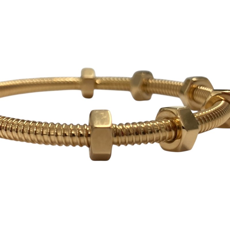 CARTIER 卡地亞 ÉCROU DE CARTIER 手鐲 K18 Au750 YG  SIZE:#16-9