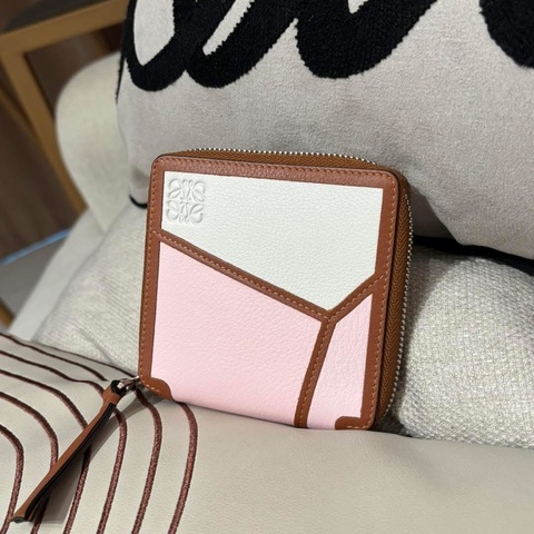 Loewe puzzle square wallet calfskin