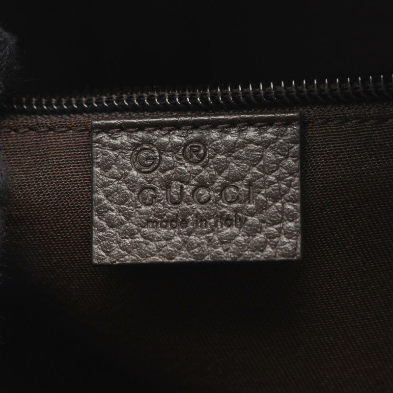 GUCCI GG帆布雙肩包 449906 公尺棕色 二手 女款-3