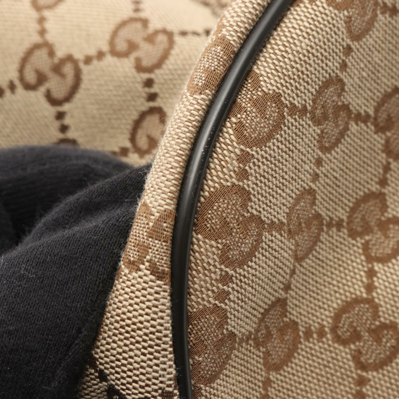 GUCCI GG帆布雙肩包 449906 公尺棕色 二手 女款-5