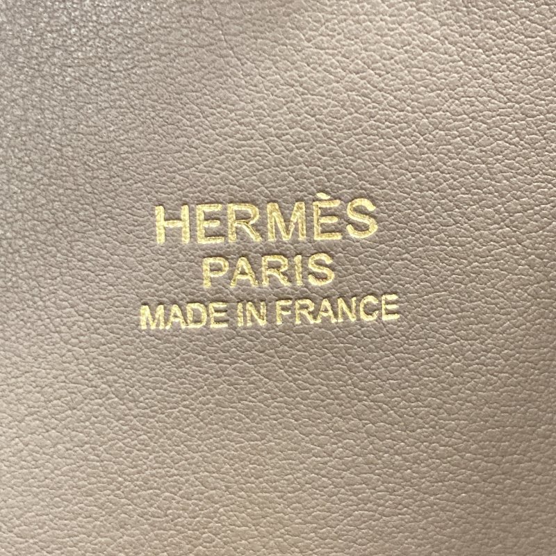 HERMES 愛馬仕 Bolide 31 手提包 大象灰 牛皮 金釦-16