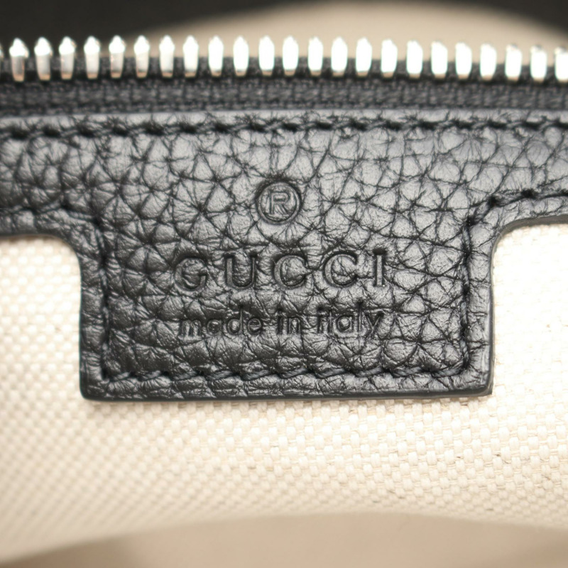GUCCI Jumbo GG 小號斜背單肩包 761747 黑色皮革 二手-3