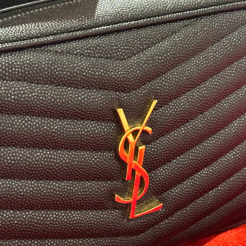 🌟 YSL Saint Laurent Kate 經典黑色小牛皮金鍊流蘇斜跨包-2