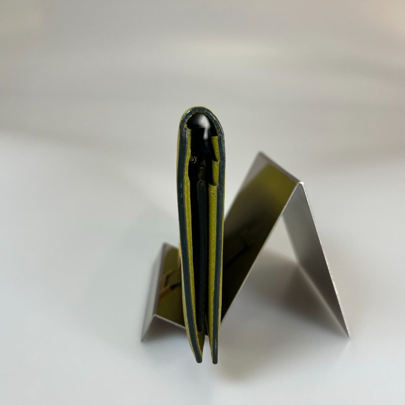 HERMES □G刻 綠色BEARN長夾-3