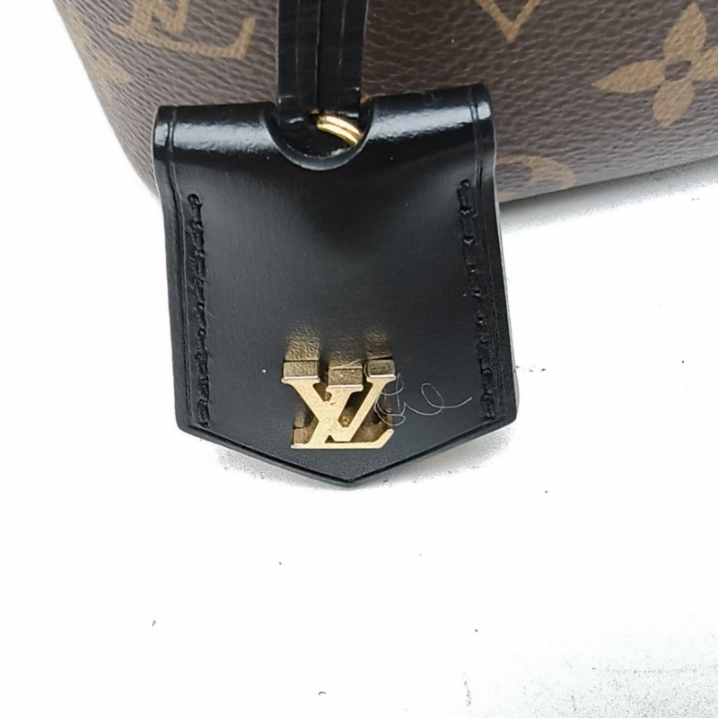LOUIS VUITTON Vanity化妝包小號老花PVC金扣晶片肩背包-5