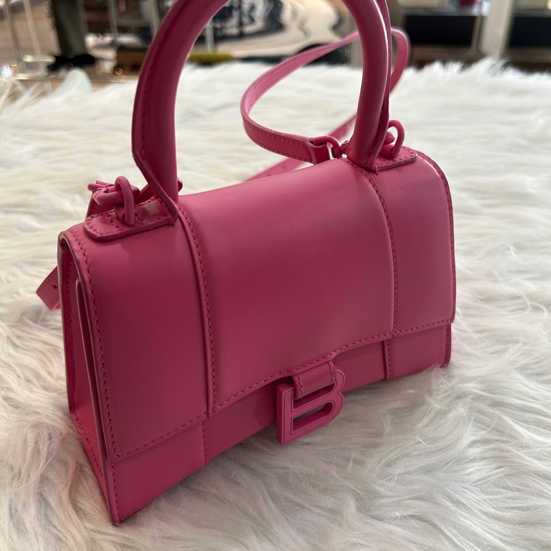 Balenciaga 桃紅粉 沙漏包 小號-2