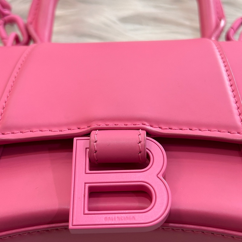 Balenciaga 桃紅粉 沙漏包 小號-7