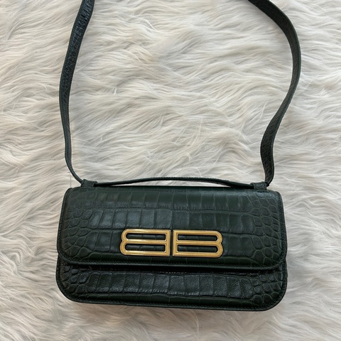 Balenciaga gossip墨綠色 兩用 肩背包 手提包