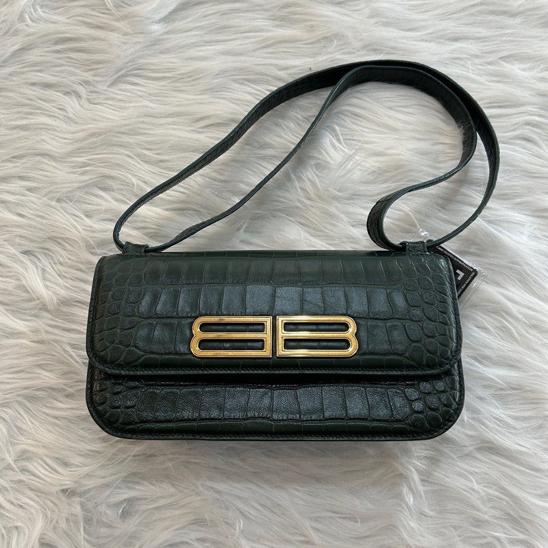 Balenciaga gossip墨綠色 兩用 肩背包 手提包-1