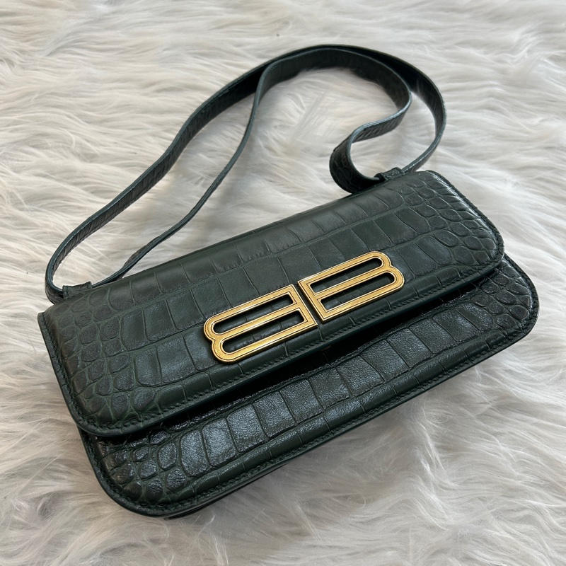 Balenciaga gossip墨綠色 兩用 肩背包 手提包-2