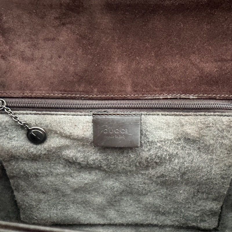 【赫蒂國際精品】GUCCI女士黑色真皮單肩包 vintage 二手 中古-18