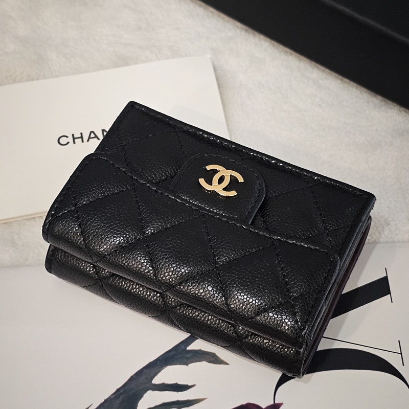 Chanel mini三折短夾-0