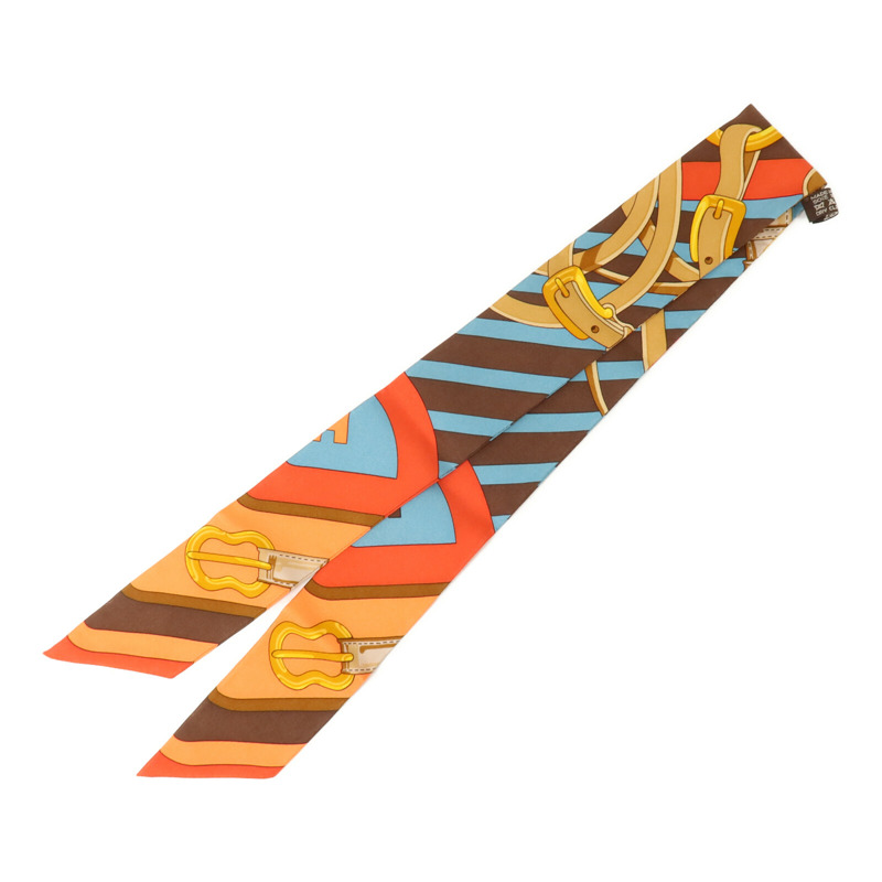 HERMES 絲質Twilly絲巾-1