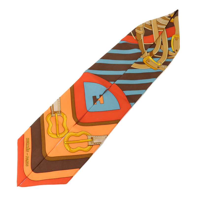 HERMES 絲質Twilly絲巾-2