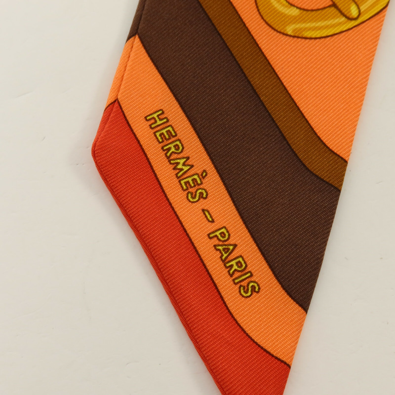 HERMES 絲質Twilly絲巾-4