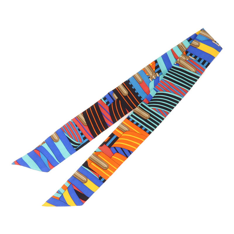 HERMES 絲質Twilly絲巾-1