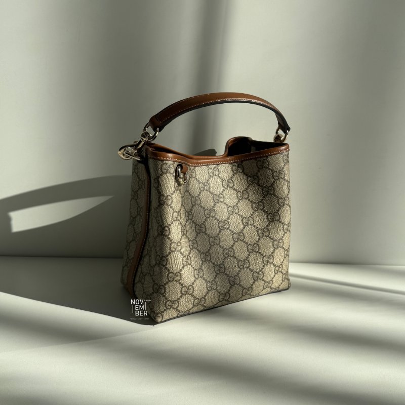 99新🆕 Gucci 古馳 GG Emblem 水桶包小號-2
