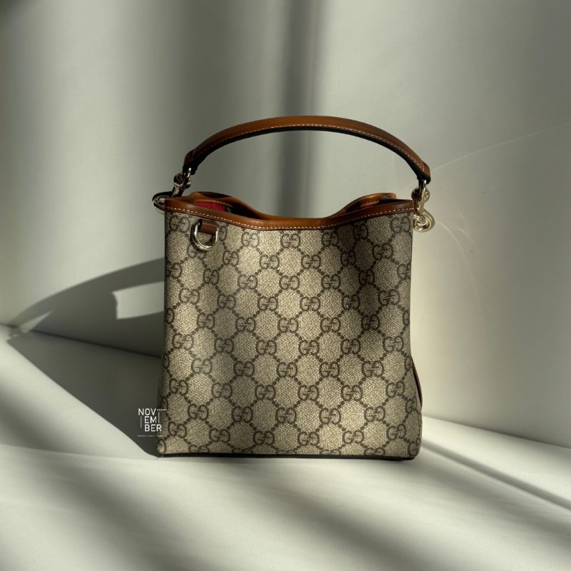 99新🆕 Gucci 古馳 GG Emblem 水桶包小號-6