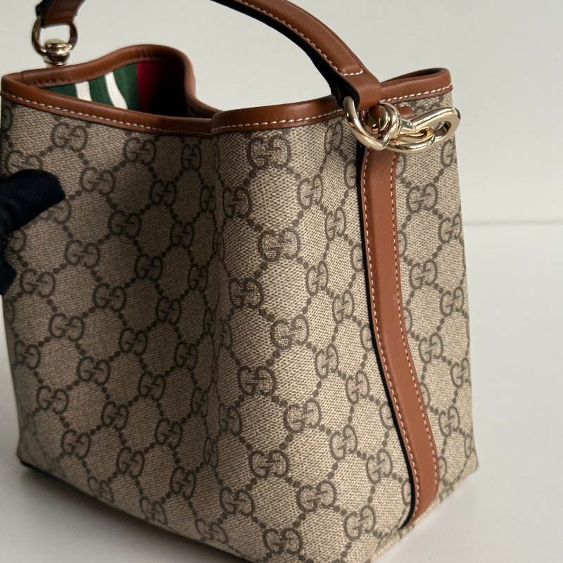 99新🆕 Gucci 古馳 GG Emblem 水桶包小號-7