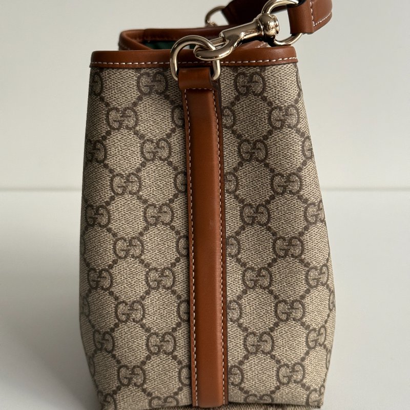 99新🆕 Gucci 古馳 GG Emblem 水桶包小號-8