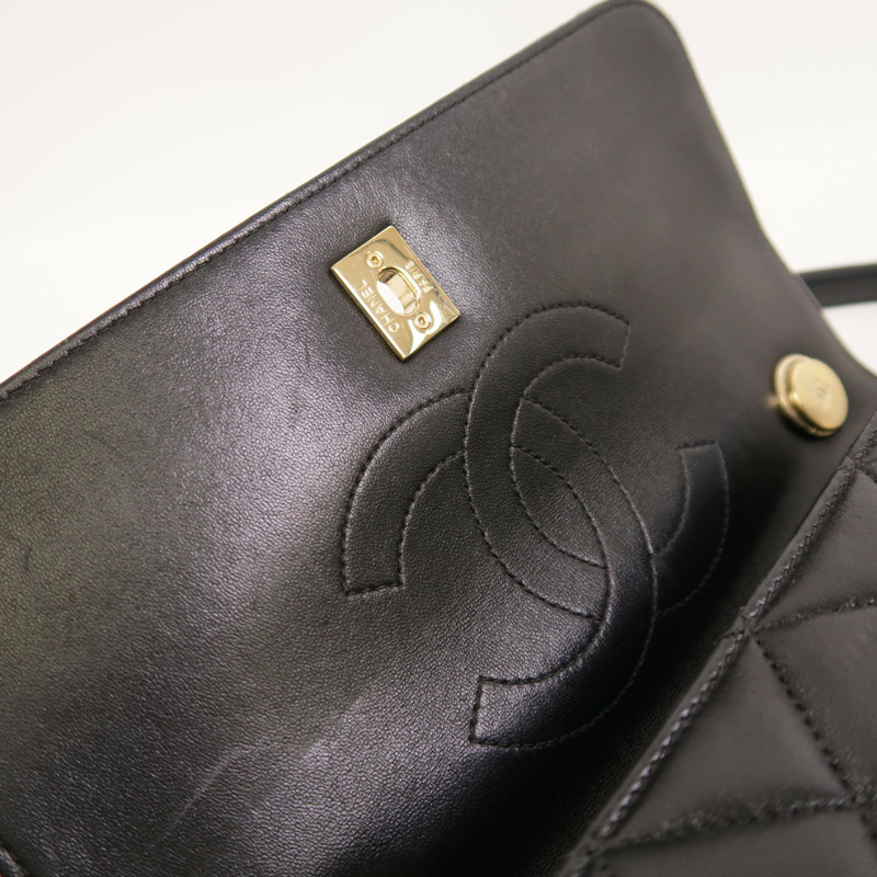 CHANEL 羊皮皮革Trendy CC Top Handle Bag鏈帶手挽肩背兩用袋-18