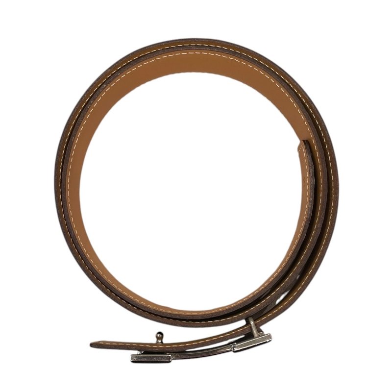 HERMES 愛馬仕 CONSTANCE BELT 38mm H皮帶 BOX皮 黑色 銀釦 SIZE:75-3