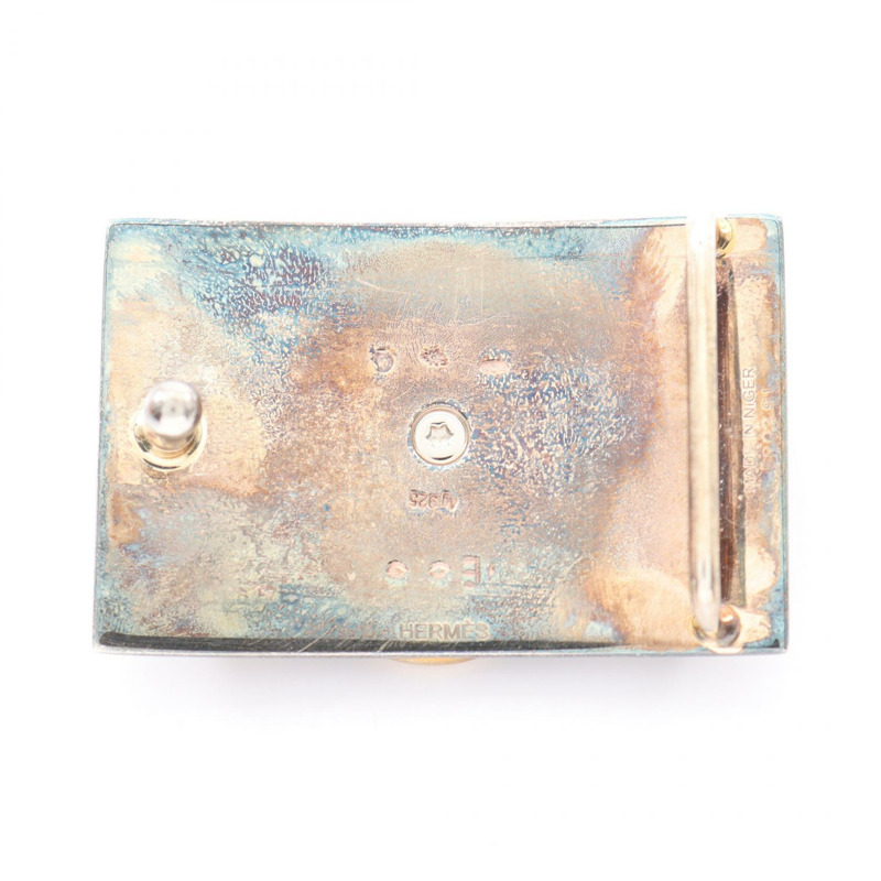 愛馬仕 Collier de Chien 皮帶扣 SV925 銀 二手 男女通用-1