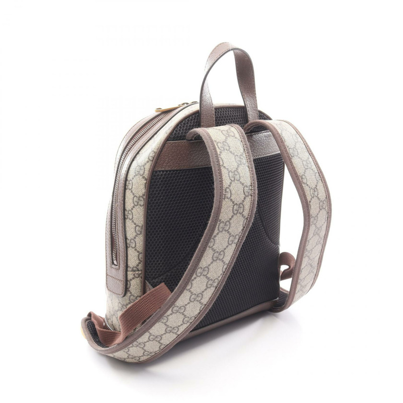 GUCCI Ophidia GG Supreme 雙肩包 547965 帆布皮革 米色 二手-1