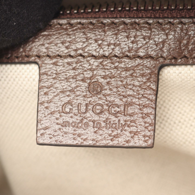 GUCCI Ophidia GG Supreme 雙肩包 547965 帆布皮革 米色 二手-3