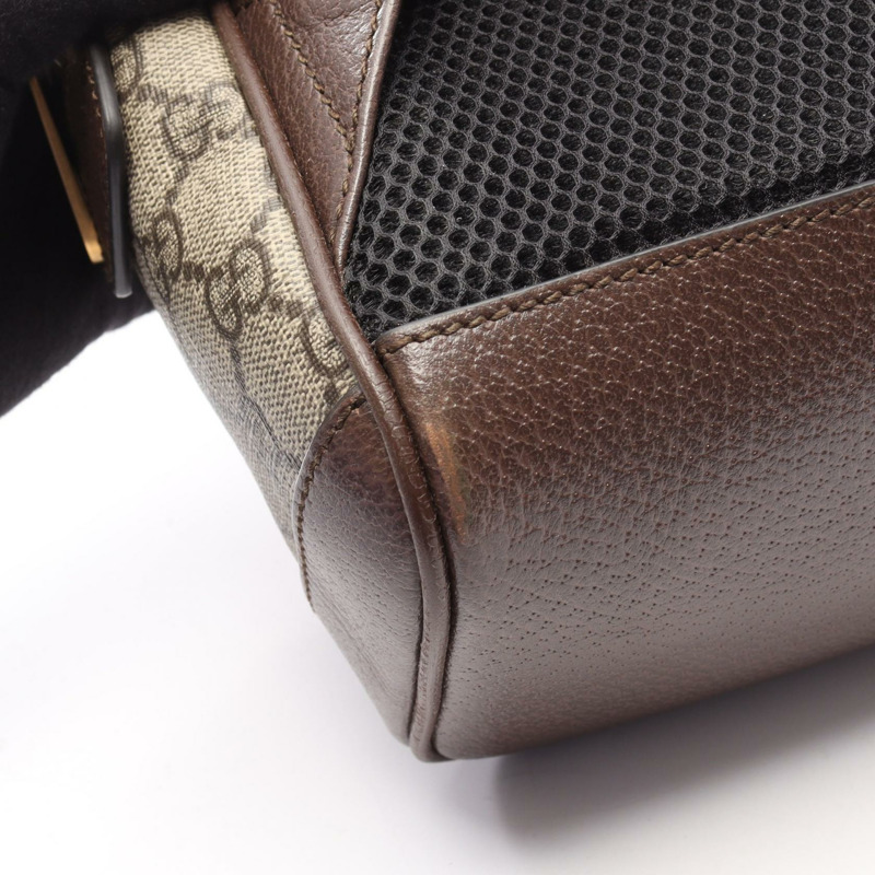 GUCCI Ophidia GG Supreme 雙肩包 547965 帆布皮革 米色 二手-6