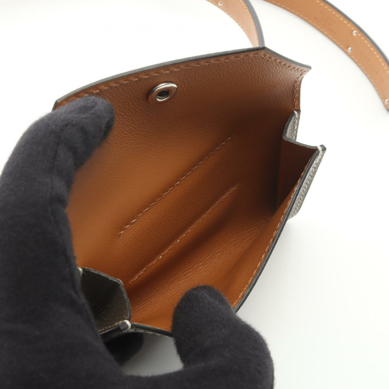 愛馬仕 Kelly Pocket 18 腰帶，Epsom 皮革，灰褐色，二手，女士，U SHW-7
