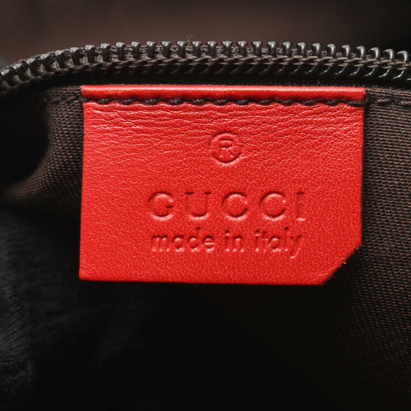 GUCCI Diamante 斜背單肩包 201448 紅色皮革 二手 女士-3