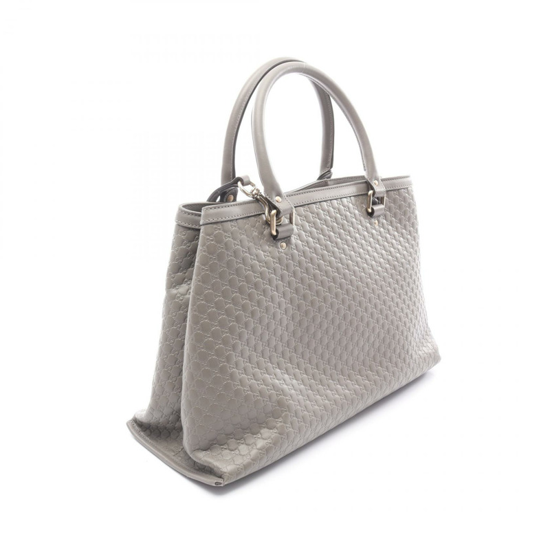 GUCCI Micro Guccissima 肩背包 510291 皮革 灰色 二手 女士-1